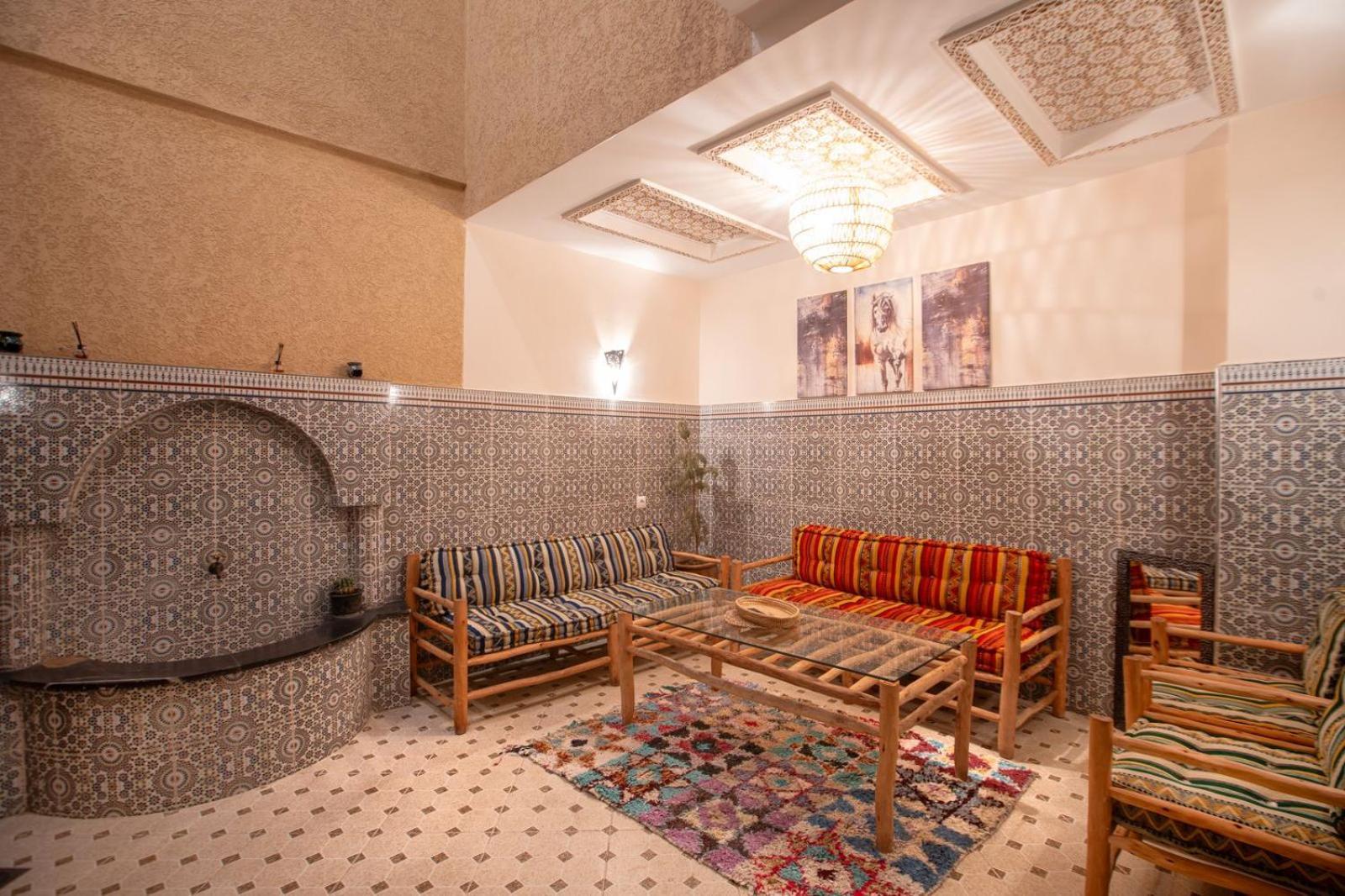 Private Riad 3Ch Salon, Salon Cinema, A Jemaa El Fna 马拉喀什 外观 照片