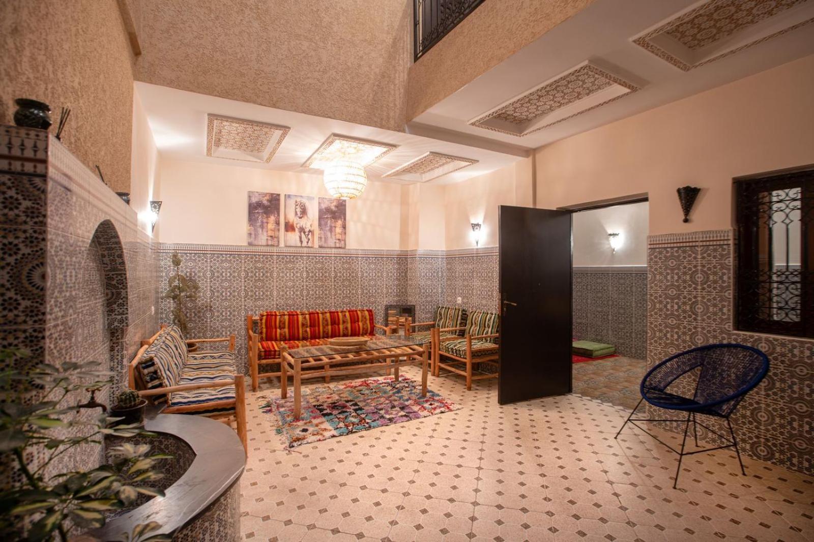 Private Riad 3Ch Salon, Salon Cinema, A Jemaa El Fna 马拉喀什 外观 照片